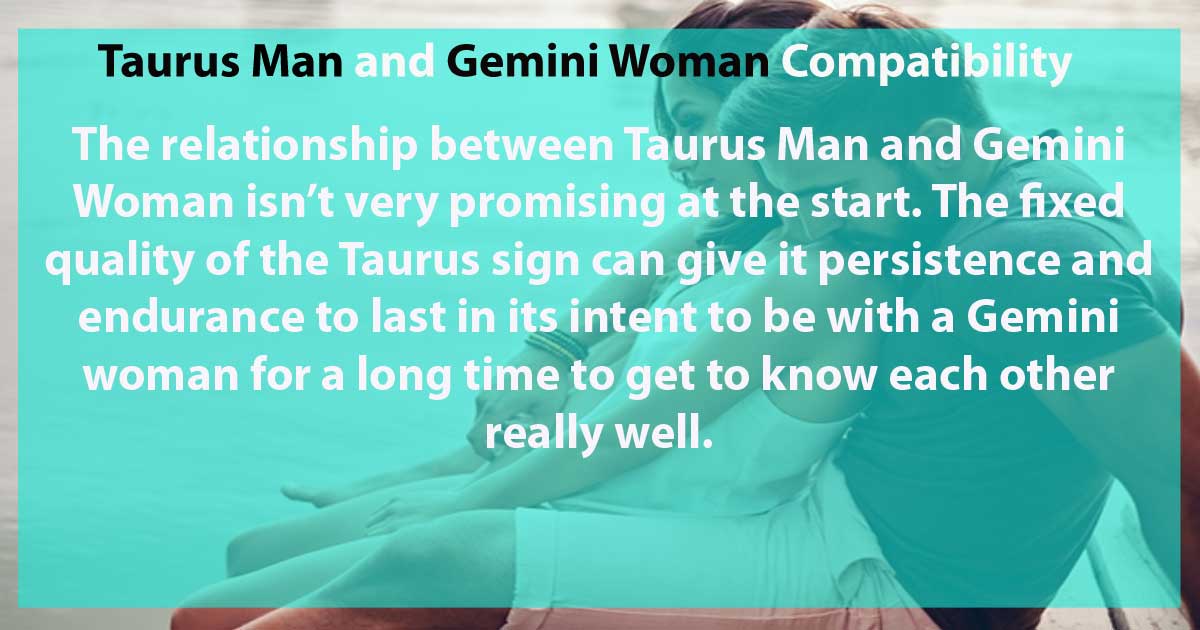 Taurus Man and Gemini Woman Compatibility 2024