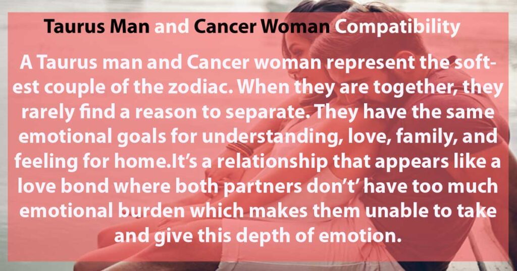 Taurus Man and Cancer Woman Compatibility 2024 CapricornTraits